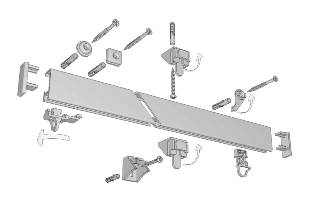 Gardinenschiene Modell 550 – Bild 3