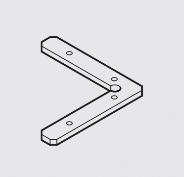 Eckverbinder Deckenschiene Modell 874 Kunststoff