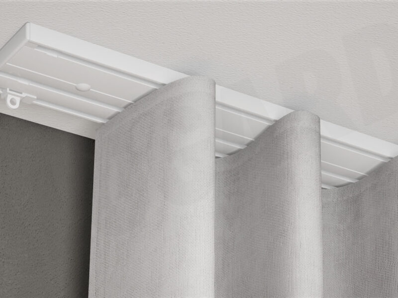 Gardinenschiene Modell 881 mit Vorhang