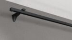 Wandschiene Modell 450 in Schwarz ohne Vorhang