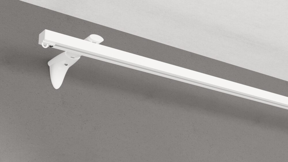 Wandschiene Modell 450 in Weiß ohne Vorhang