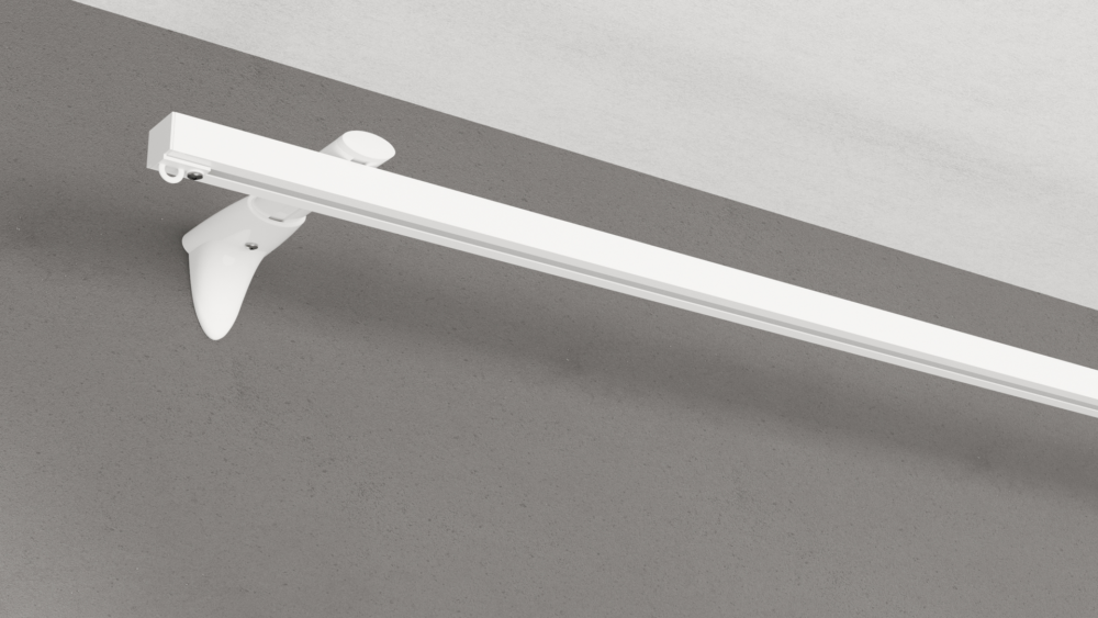 Wandschiene Modell 450 in Weiß ohne Vorhang