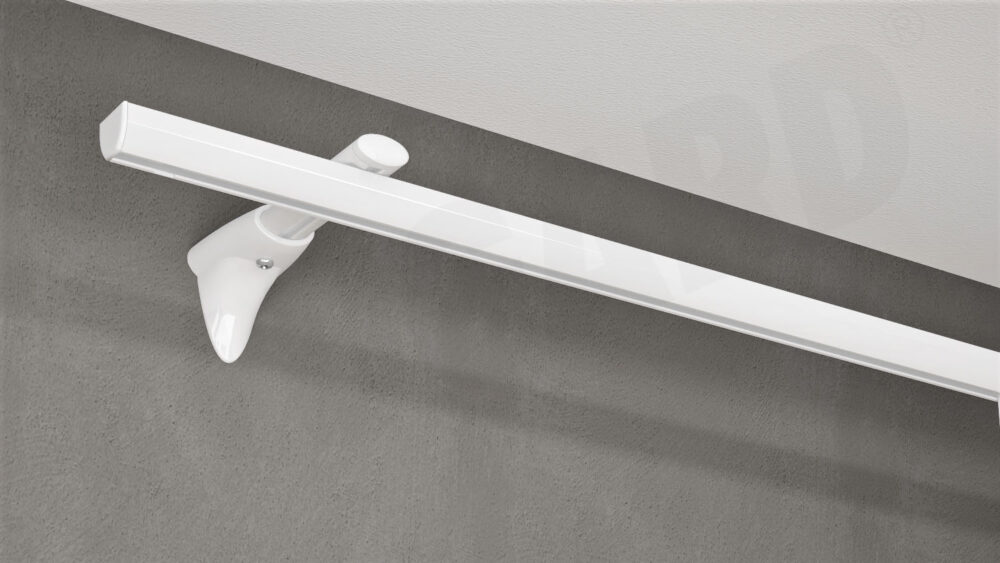 Wandschiene Modell 410 in Weiß ohne Vorhang