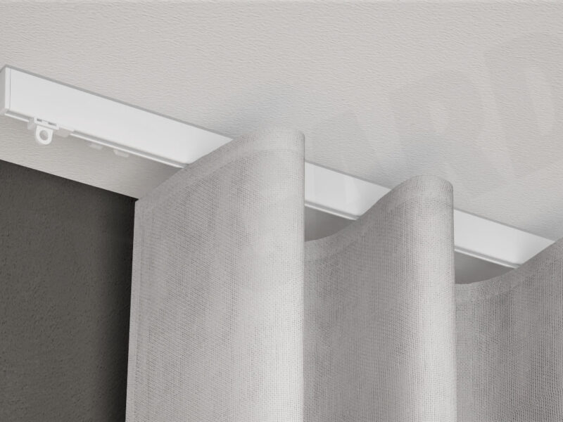 Gardinenschiene Modell 550 mit Vorhang