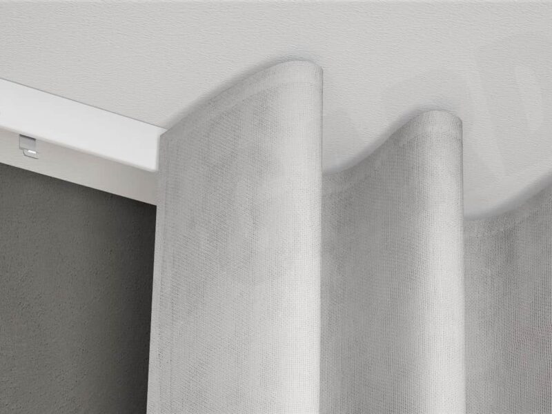 Halbrunde Wandschiene 1-läufig 750