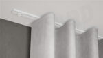 Deckenschiene 876 weiß mit Vorhang