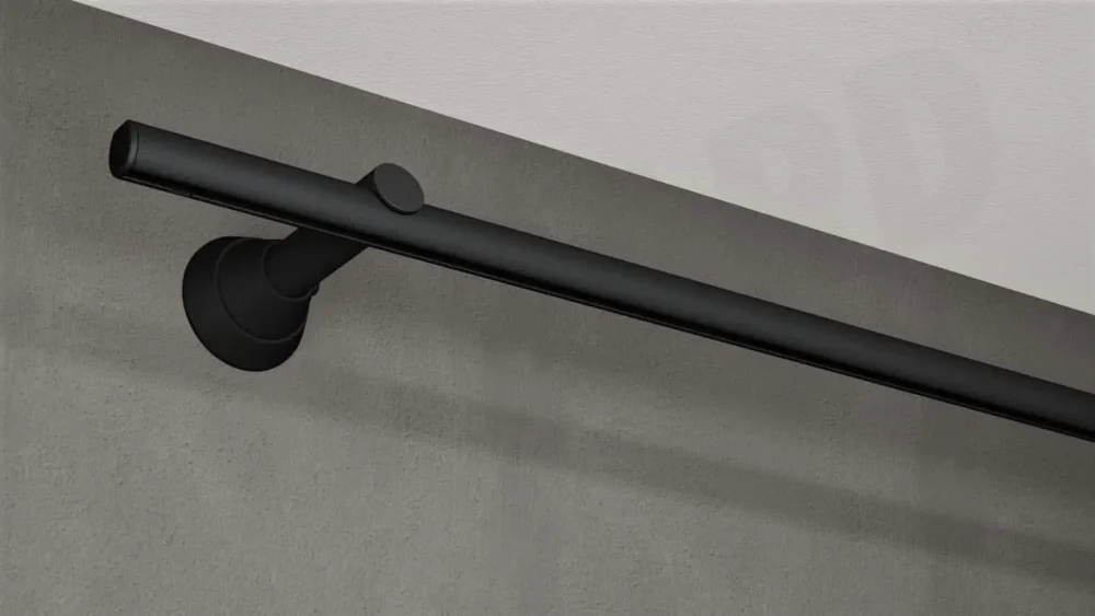 1 läufige Gardinenschiene Rundrohr Modell 440 – Bild 4