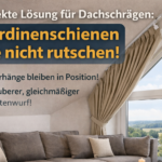 Gardinenschiene für Dachschräge mit Vorhang – moderne Lösung ohne Verrutschen